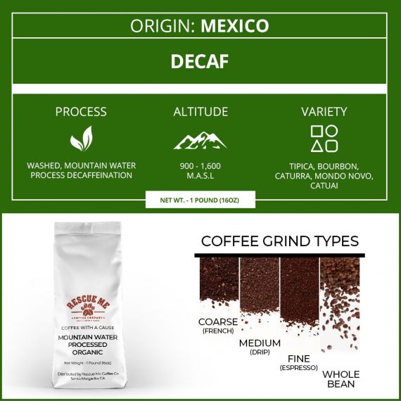Organic Decaf Coffee - Rescue Me Coffee